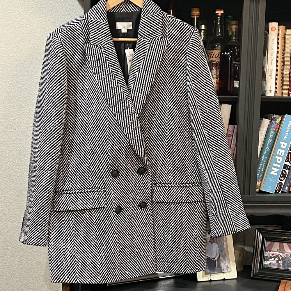 LOFT Black and White Blazer